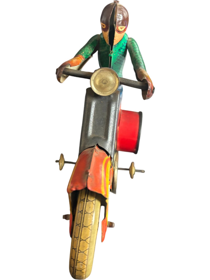 Vintage USSR Tin Motorcycle Rider Toy Collectable 1950's/60's - Think Vintage ltd