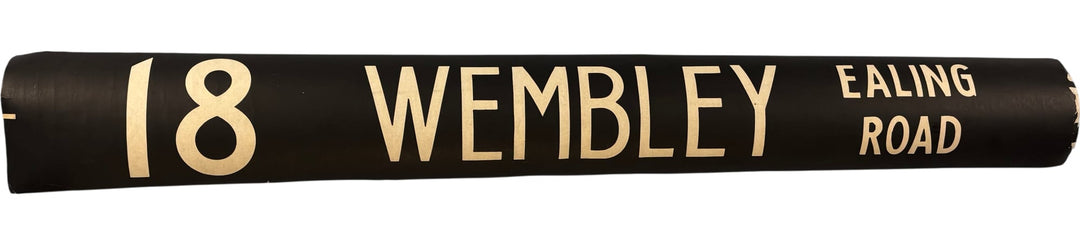 Vintage Wembley Ealing Road Bus Destination Roll 'Section' (L) - Think Vintage Online Ltd