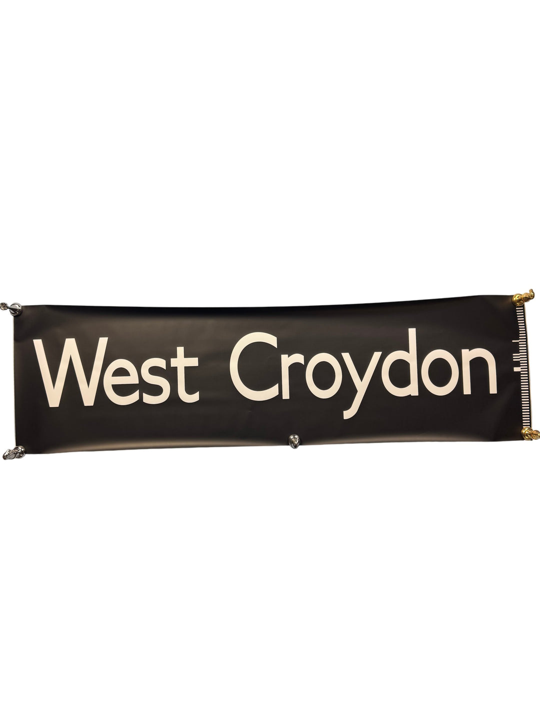 Vintage 'West Croydon' Bus Destination Roll Section - Think Vintage Online Ltd