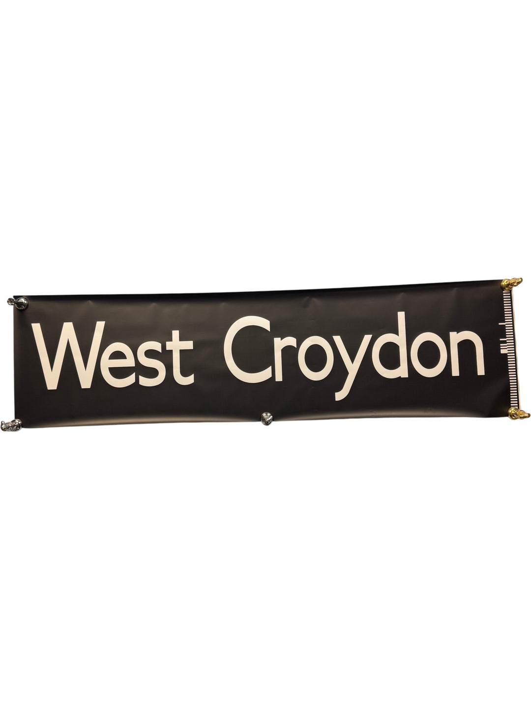 Vintage 'West Croydon' Bus Destination Roll Section - Think Vintage Online Ltd