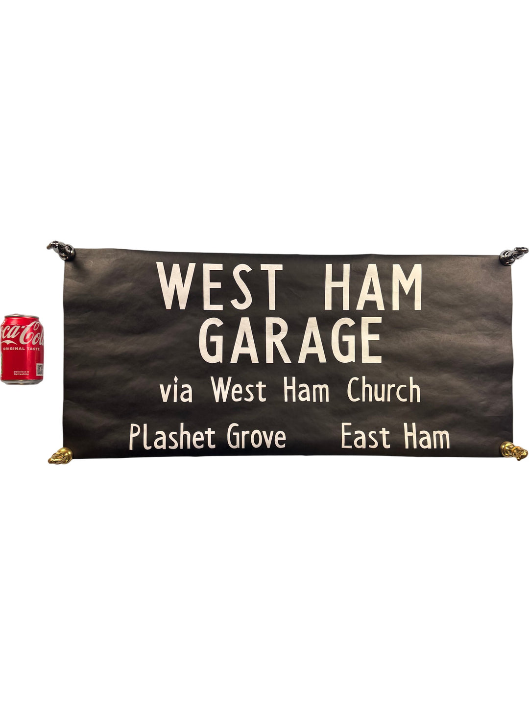 Vintage "Westham Garage" Bus Destination Roll 'Section' - Think Vintage ltd