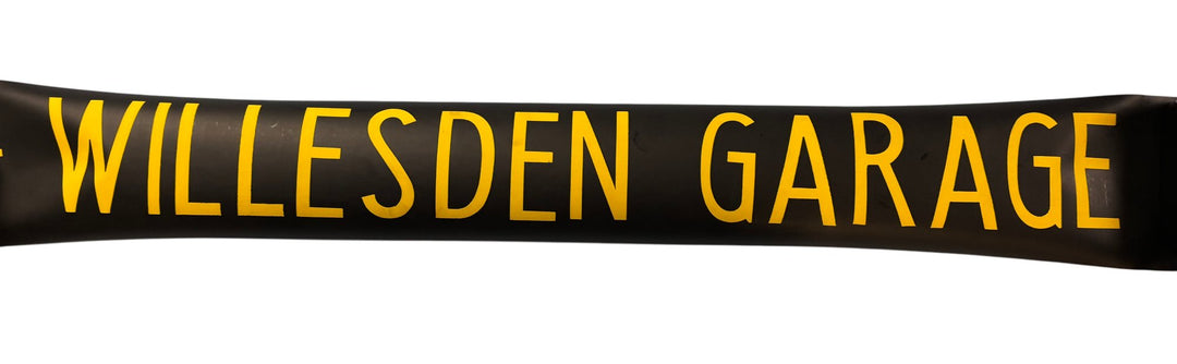 Vintage "Willesden Garage" Bus Destination Roll 'Section' (L) - Think Vintage Online Ltd
