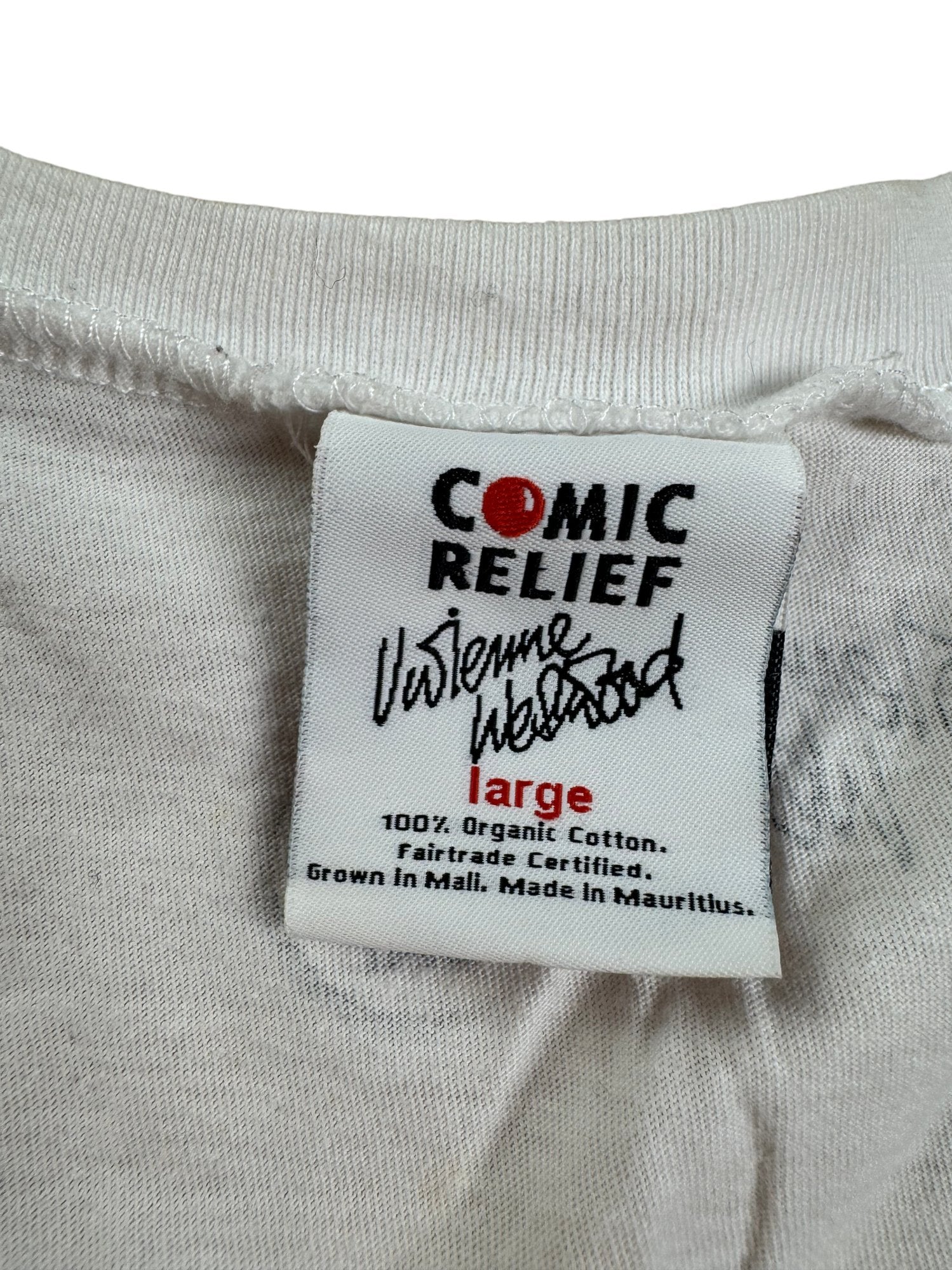 Vivienne Westwood Comic Relief T-Shirt - S/M – Think Vintage ltd