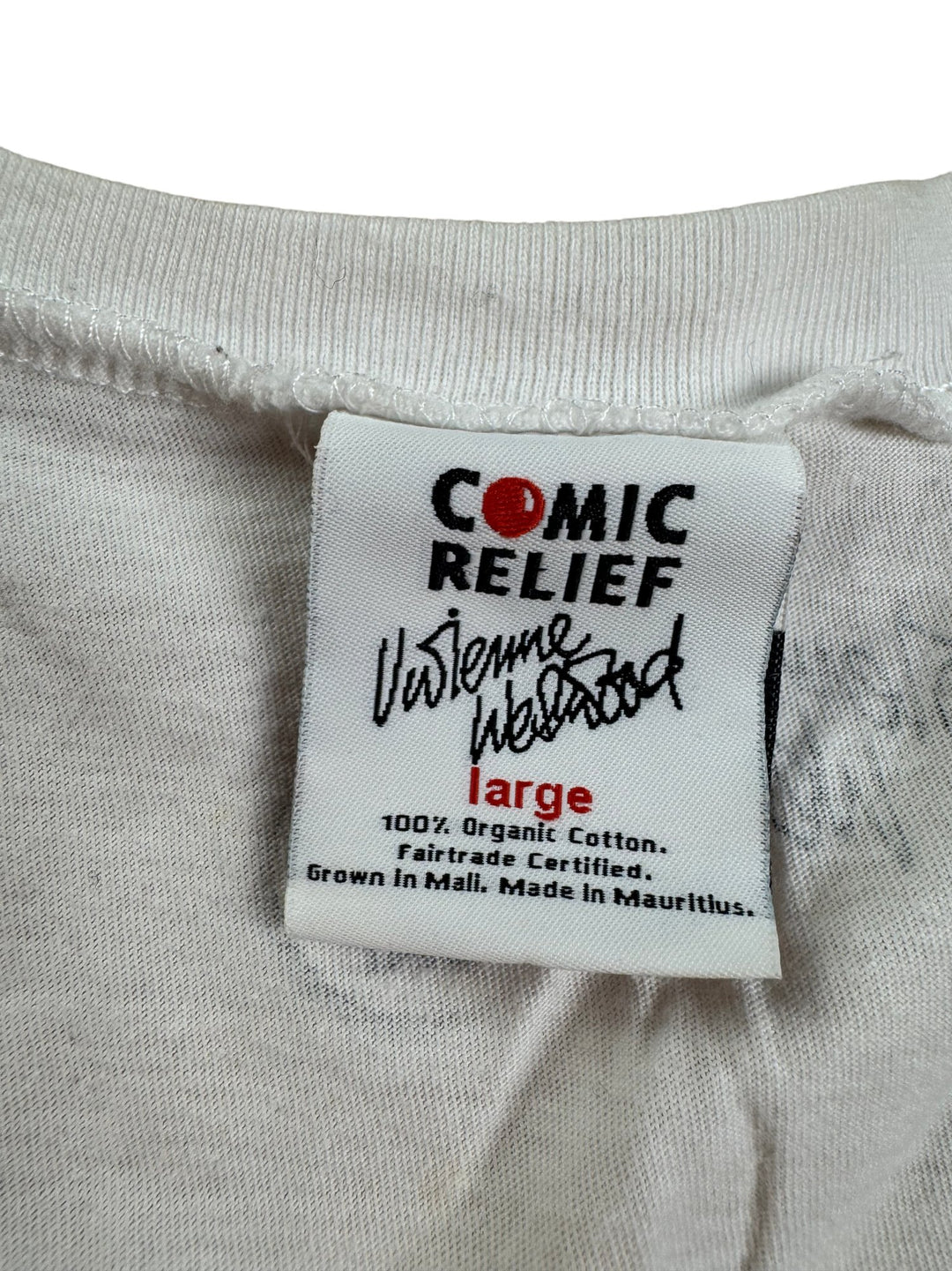 Vivienne Westwood Comic Relief T-Shirt - S/M - Think Vintage ltd