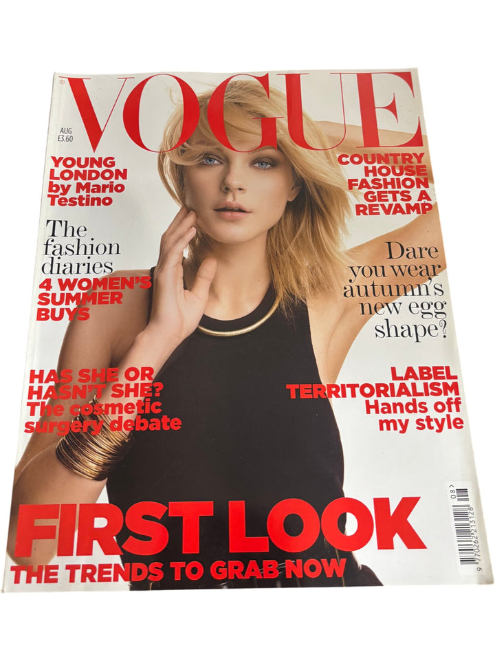 Vogue Magazine August 2006 Jessica Stam Issue - Think Vintage ltd