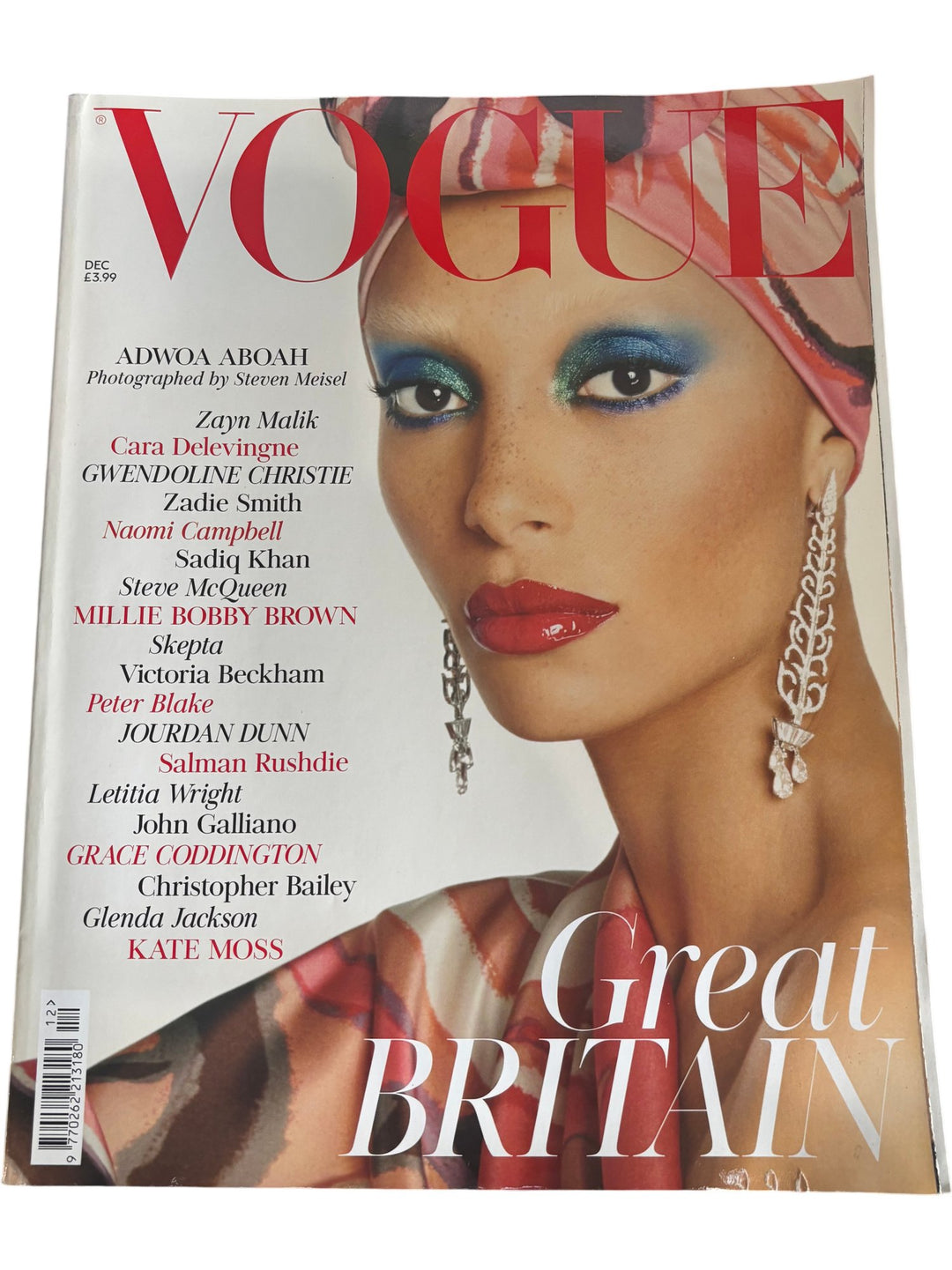 Vogue Magazine December 2017 Adwoa Aboah Issue - Think Vintage ltd