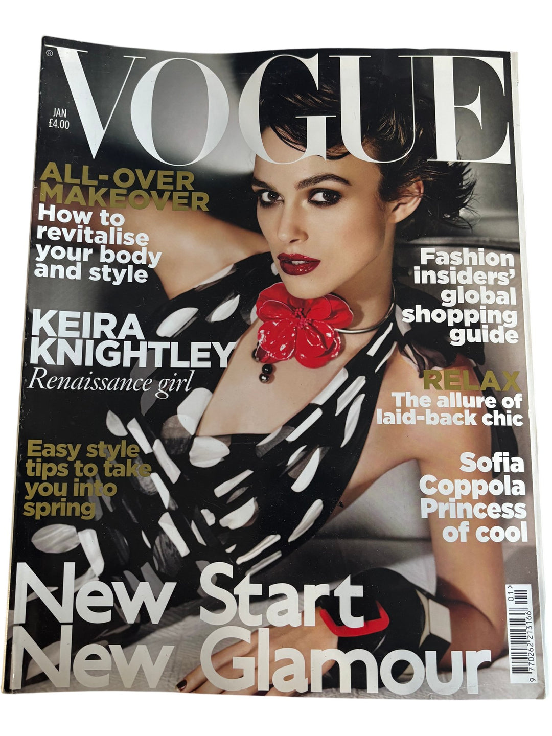 Vogue Magazine January 2011 Keira Knightley Issue - Think Vintage ltd