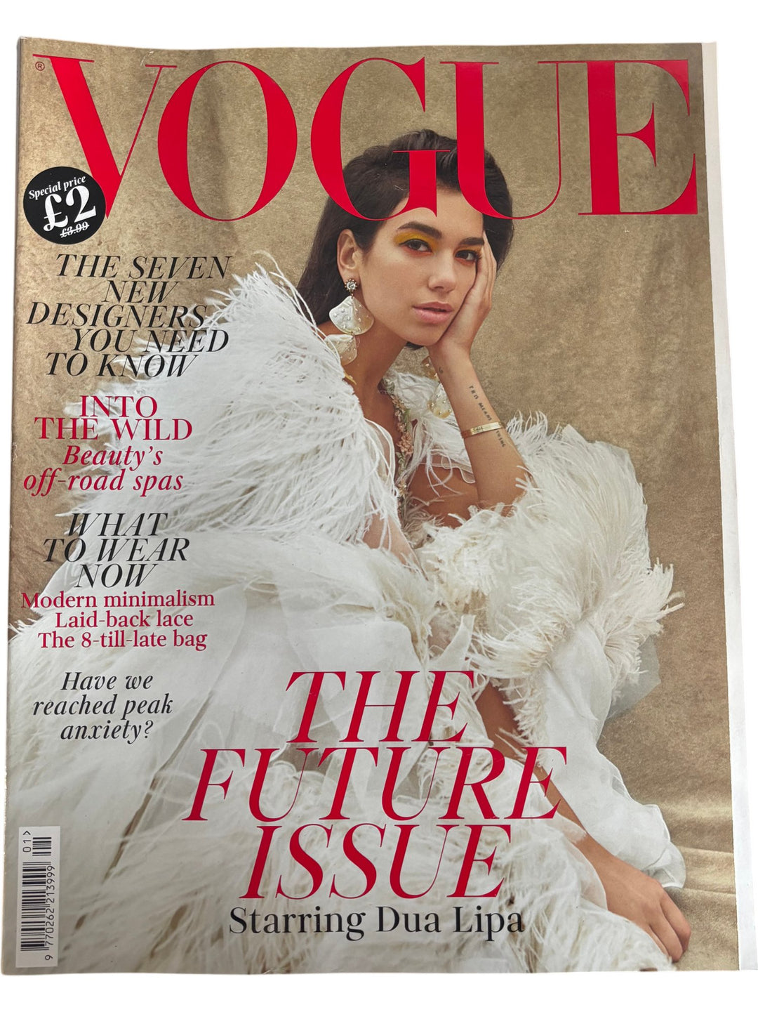 Vogue Magazine January 2019 Dua Lipa Issue - Think Vintage ltd