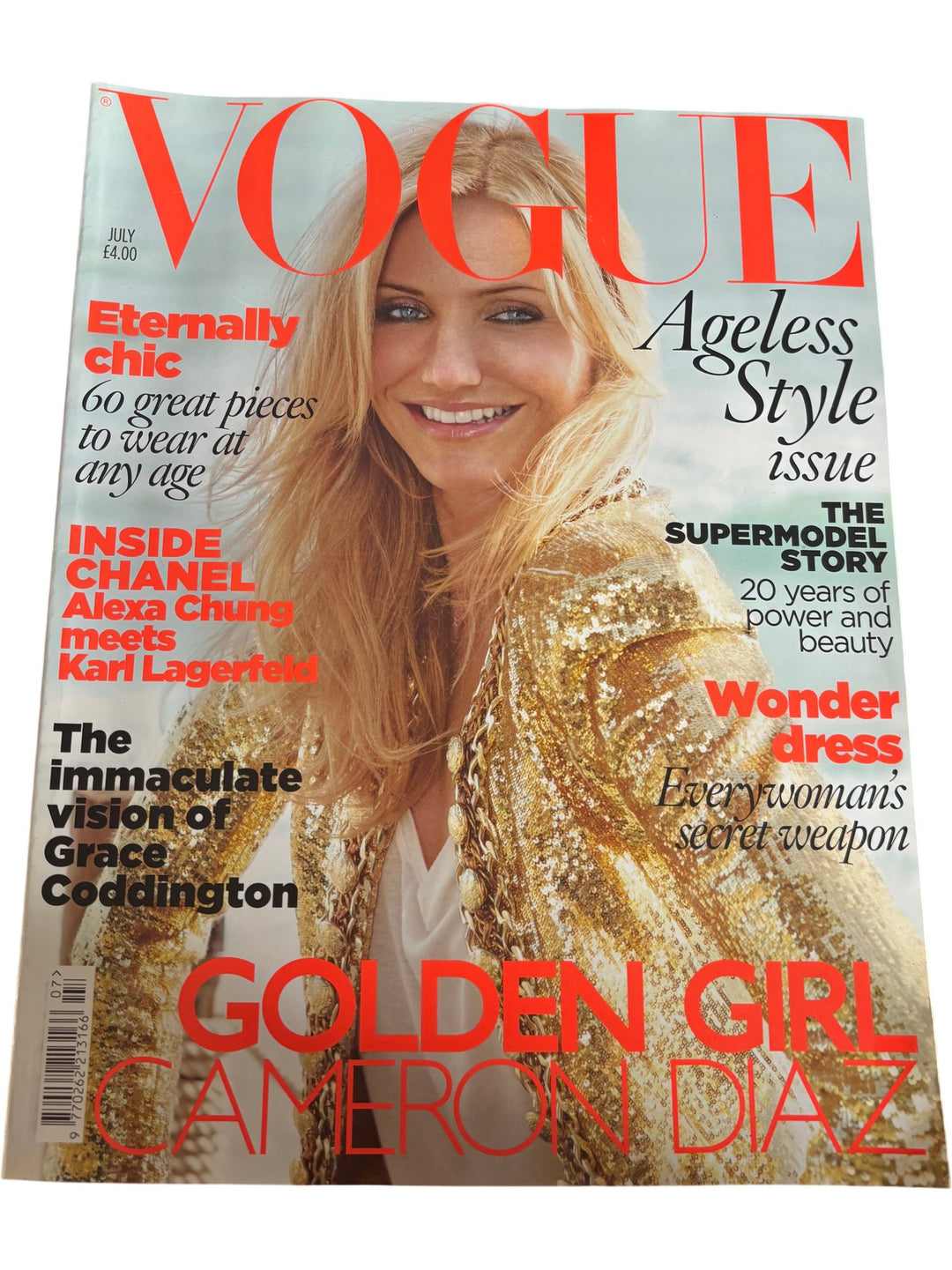 Vogue Magazine July 2010 Cameron Diaz Issue - Think Vintage ltd
