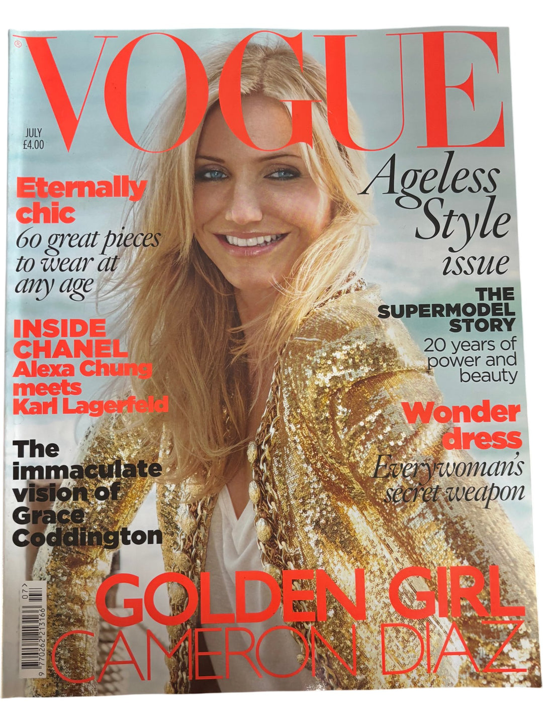 Vogue Magazine July 2010 Cameron Diaz Issue - Think Vintage ltd
