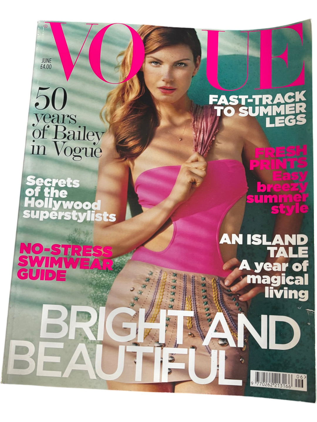 Vogue Magazine June 2010 Angela Lindvall Issue - Think Vintage ltd