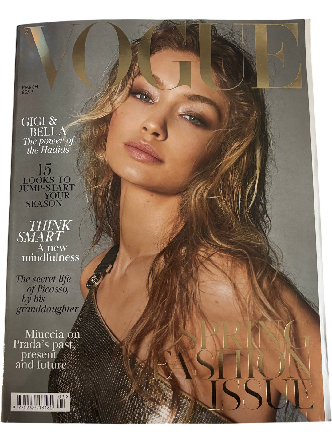 Vogue Magazine March 2018 Gigi Bella Hadid Issue - Think Vintage ltd