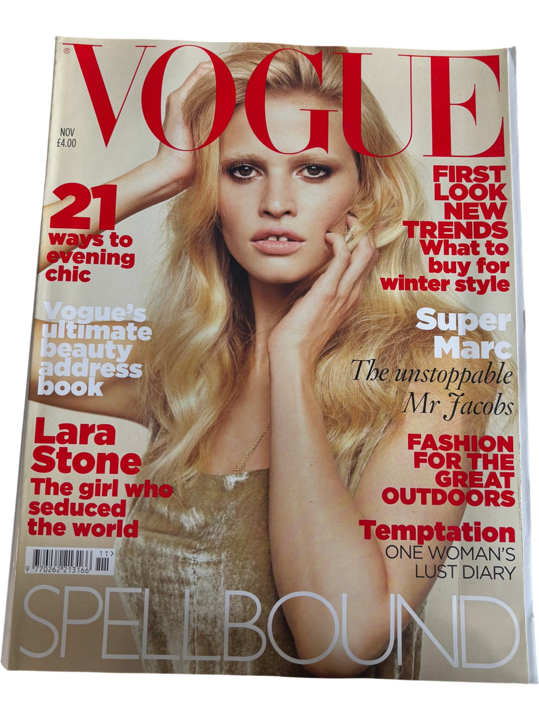 Vogue Magazine November 2010 Lara Stone Issue - Think Vintage ltd