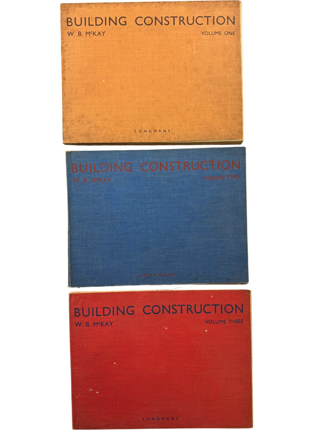 W. B. McKay Building Construction Book Set - Think Vintage ltd