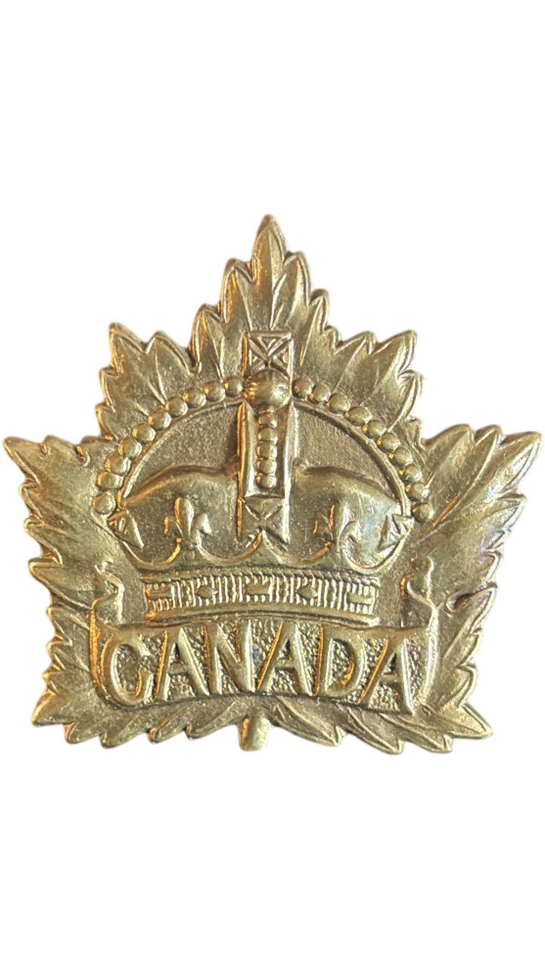 WW1/2 Canadian General Service Cap Badge - Think Vintage Online Ltd