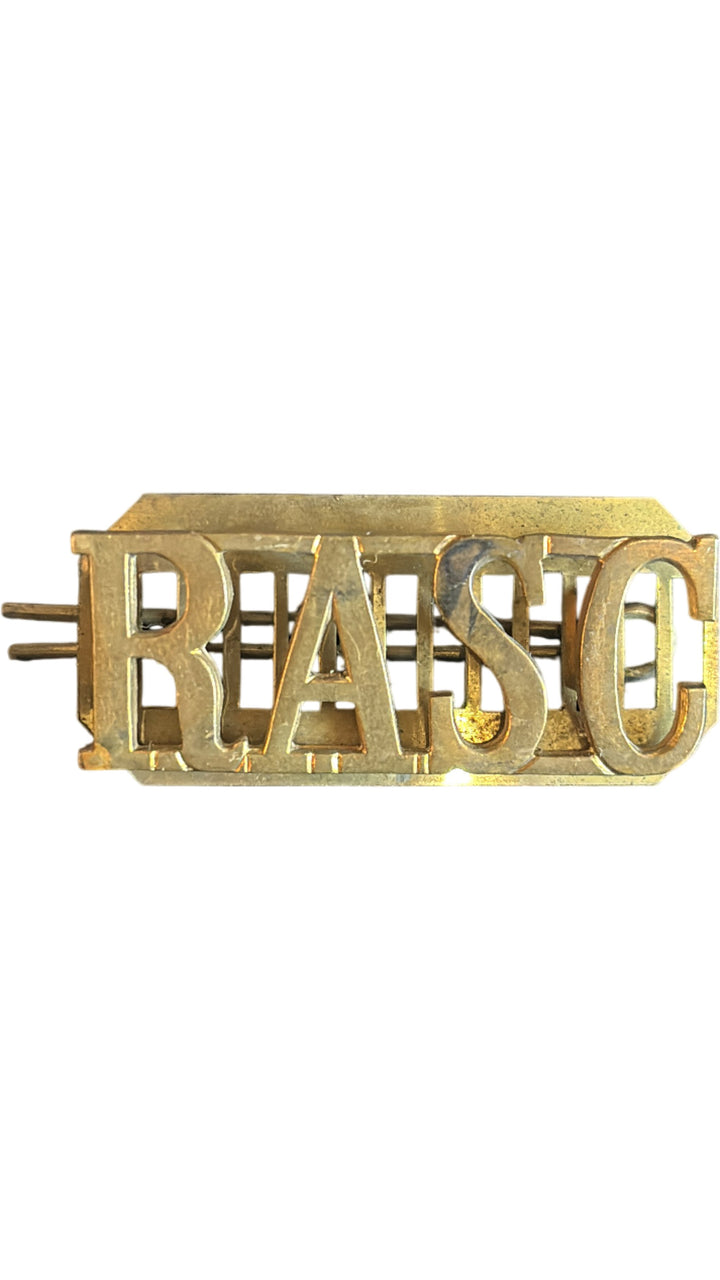WW2 British Army RASC (Royal Army Service Corps) Shoulder Badge - Think Vintage Online Ltd