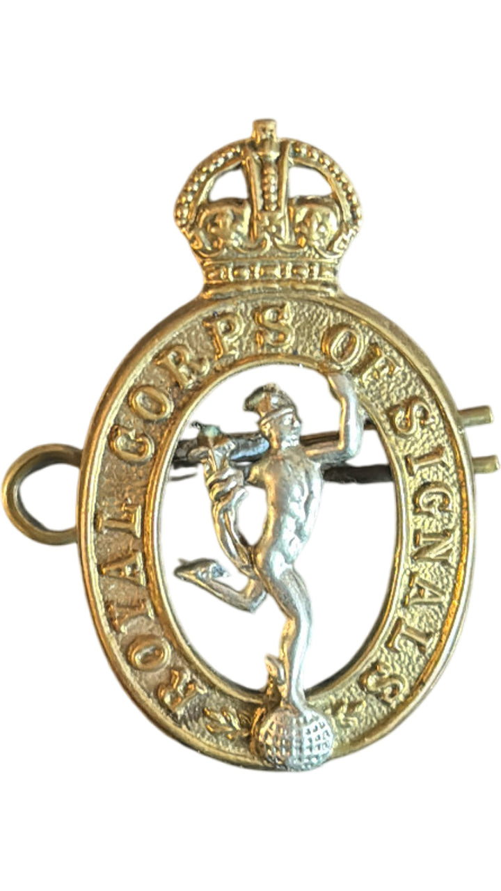 WW2 British 'Royal Corps of Signals' Military Cap Badge
