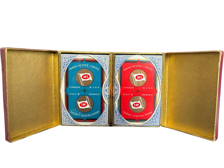 Waddingtons Manchester Liners Playing Cards Set Vintage Collectable Deck - Think Vintage Online Ltd