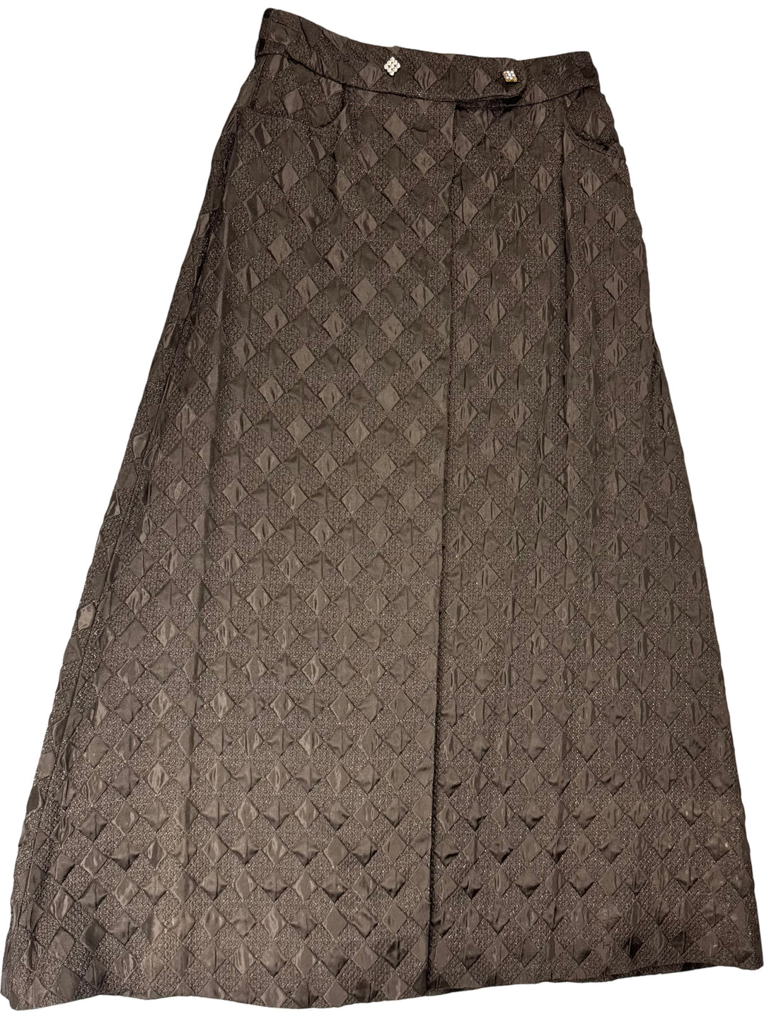 Wallis Diamond Pattern Brown Kimono - Think Vintage