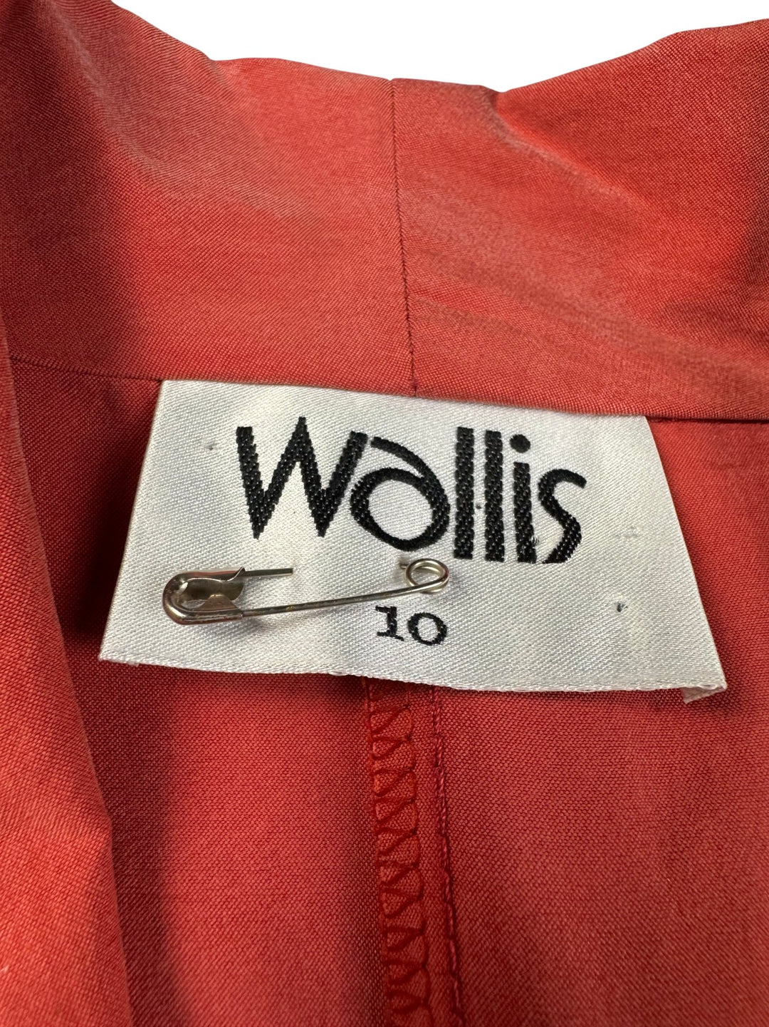 Wallis Double Breasted Red Blazer - M - Think Vintage ltd