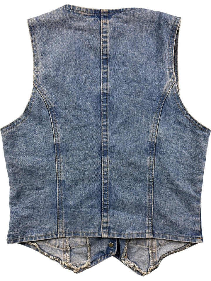 Warehouse Denim Waistcoat - M - Think Vintage