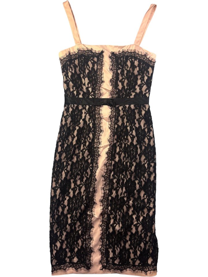 Warehouse Lace Strappy Bow Dress - XS/S