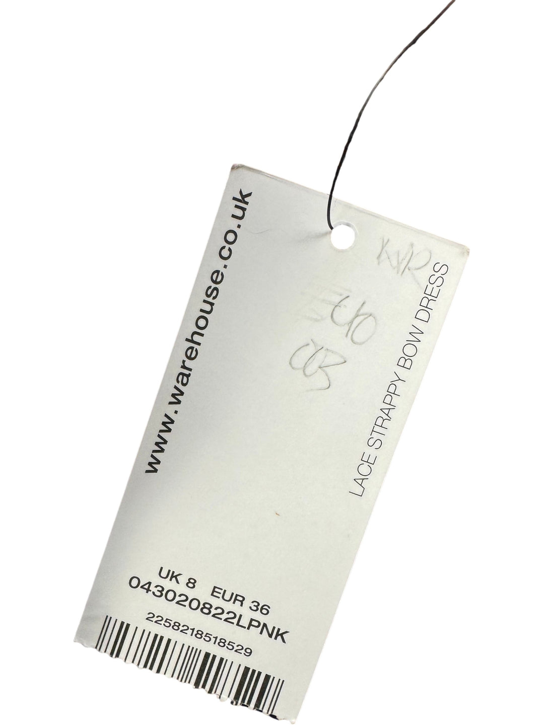 Warehouse Lace Strappy Bow Dress - XS/S