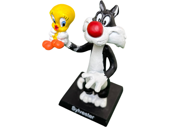 Warner Bros Sylvester and Tweety Figure Collectable Animation Statue - Think Vintage