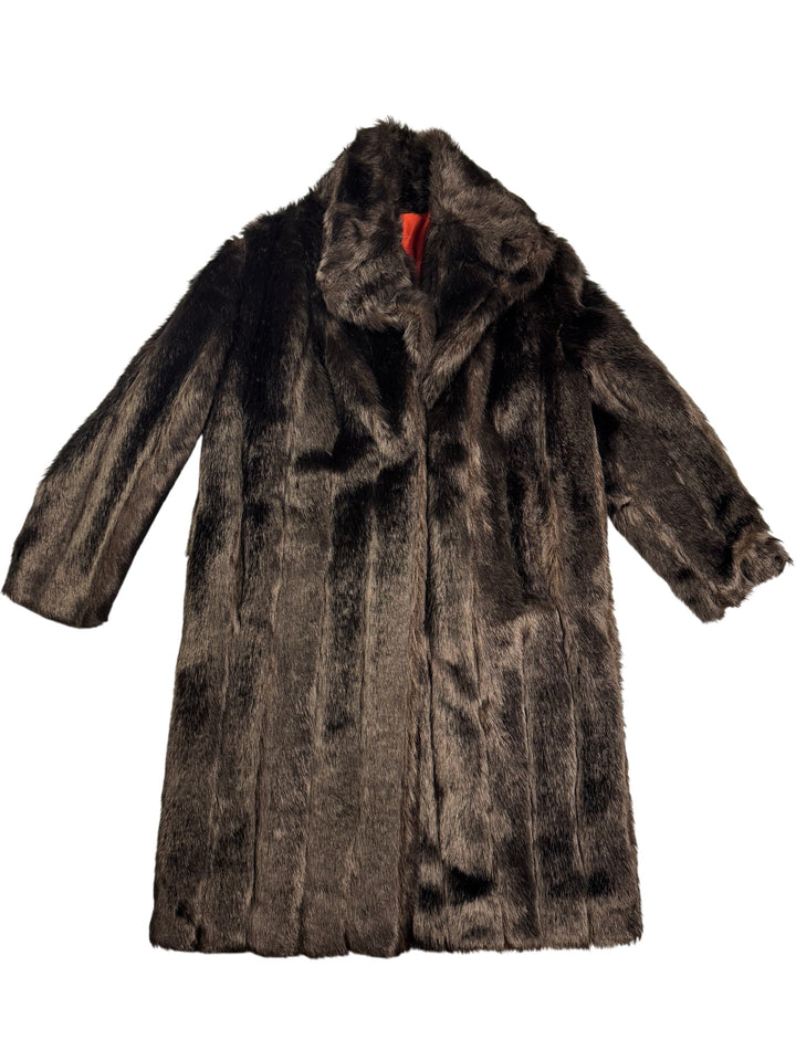 Wearwell Faux Fur Coat - L - Think Vintage