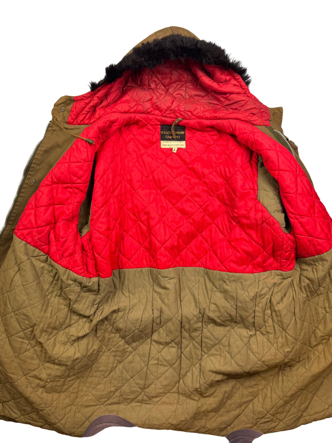 Weatherproof Garment Parka Brown - XL - Think Vintage Online Ltd