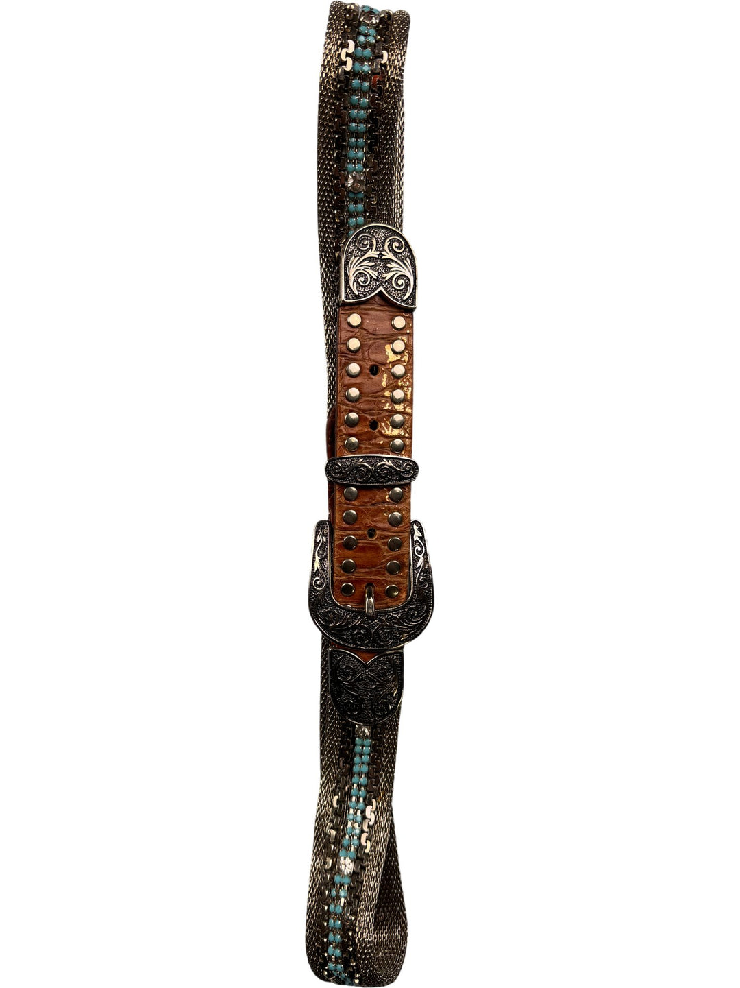 Western Style Metal Belt Buckle - Think Vintage ltd