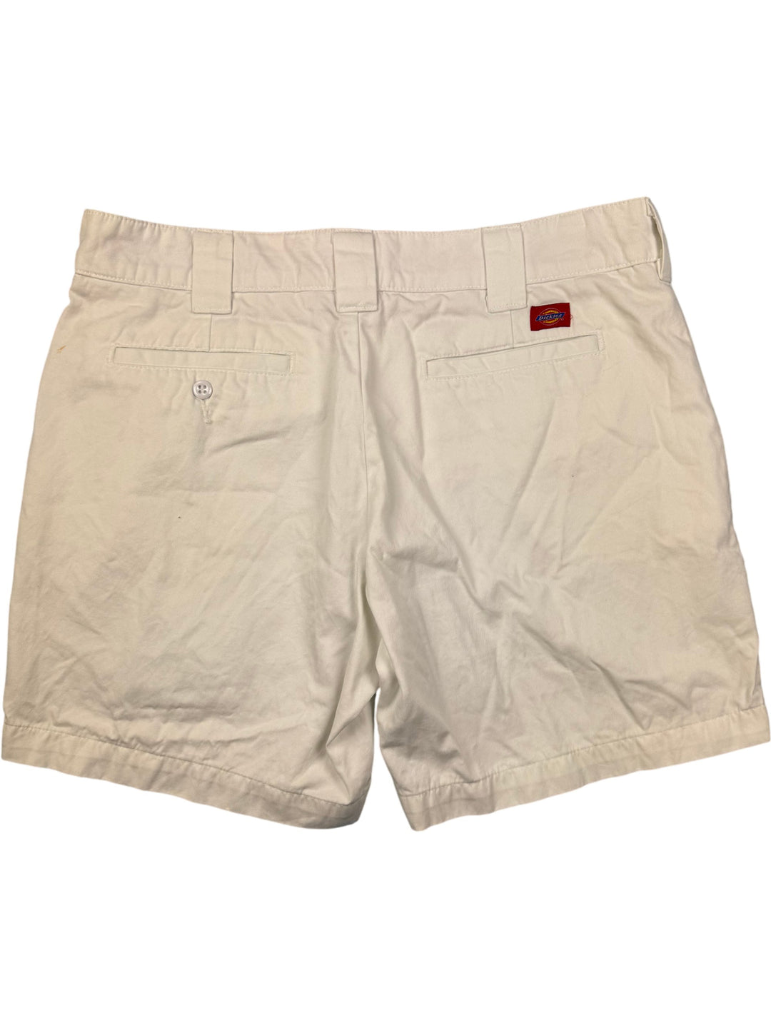 White Cotton Dickies Shorts - L - Think Vintage