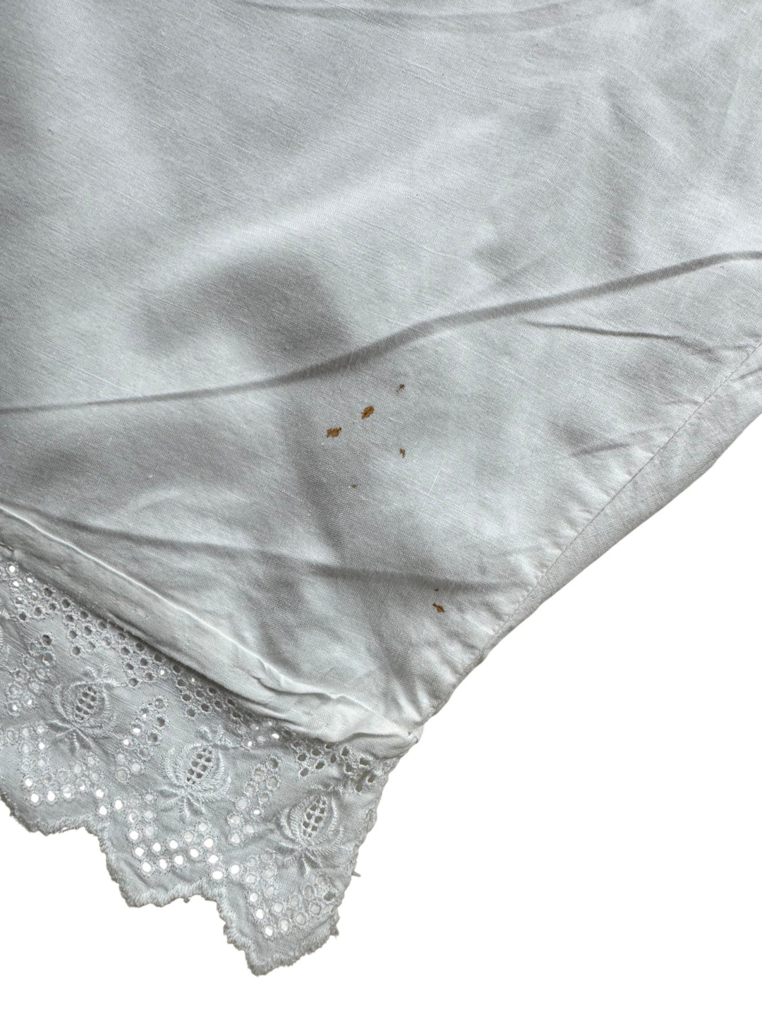 White Cotton Gusset Less Underwear - Think Vintage ltd