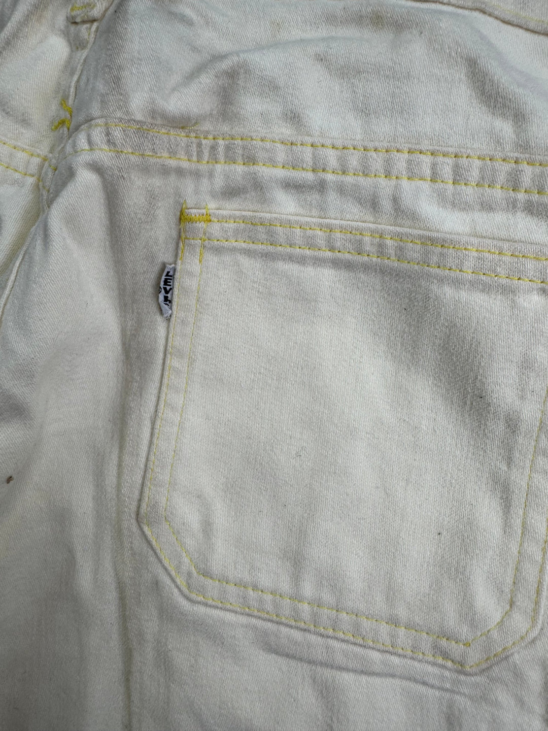 White Denim Straight Leg Jeans - W28 L32 - Think Vintage