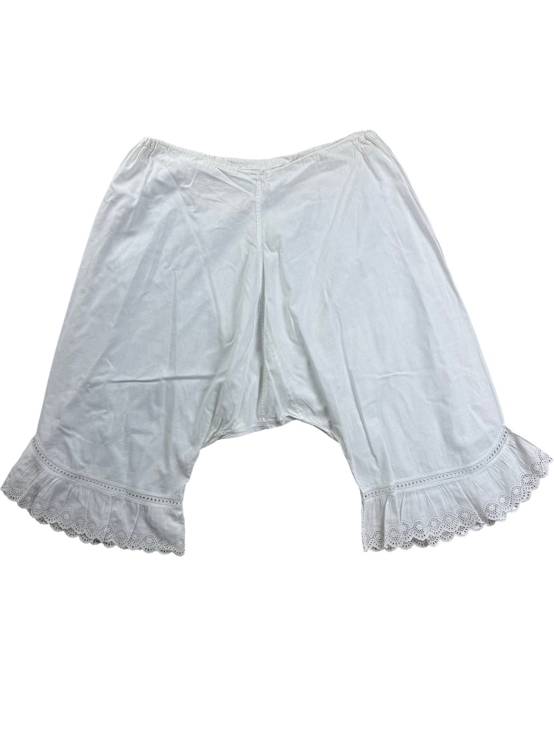White Lace Trim Pettipants - W26-30 - Think Vintage ltd