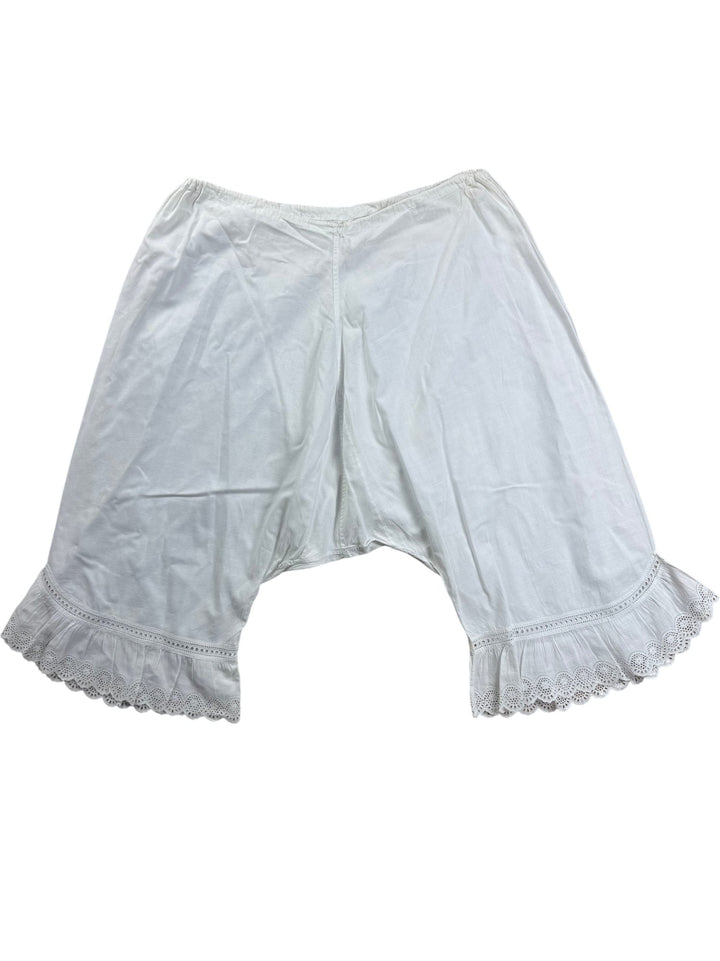 White Lace Trim Pettipants - W26-30 - Think Vintage ltd