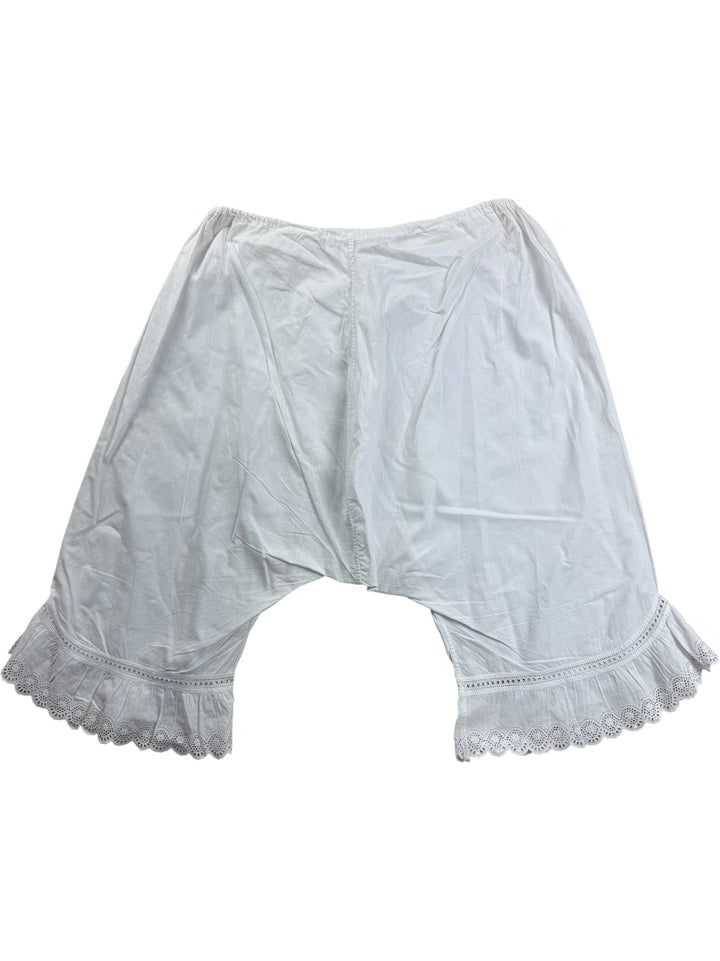 White Lace Trim Pettipants - W26-30 - Think Vintage ltd