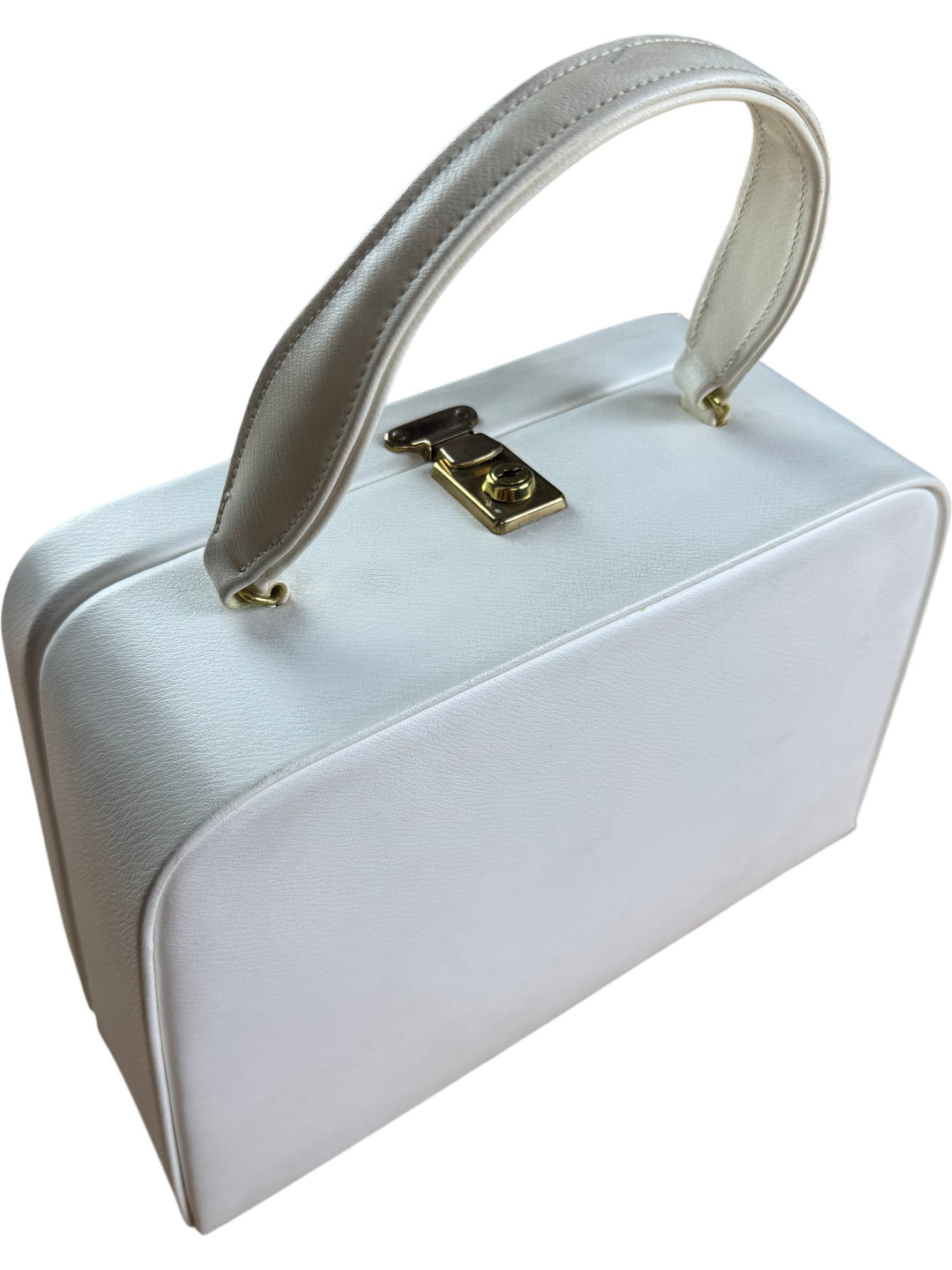 White Vintage Box Cosmetic Bag - Think Vintage ltd