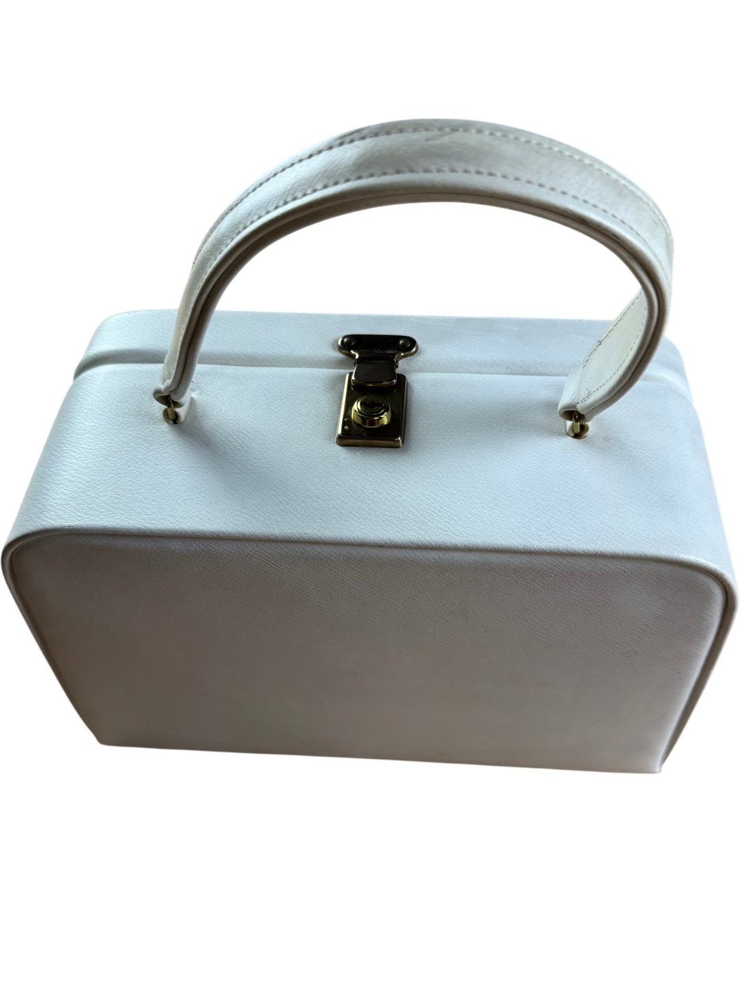 White Vintage Box Cosmetic Bag - Think Vintage ltd