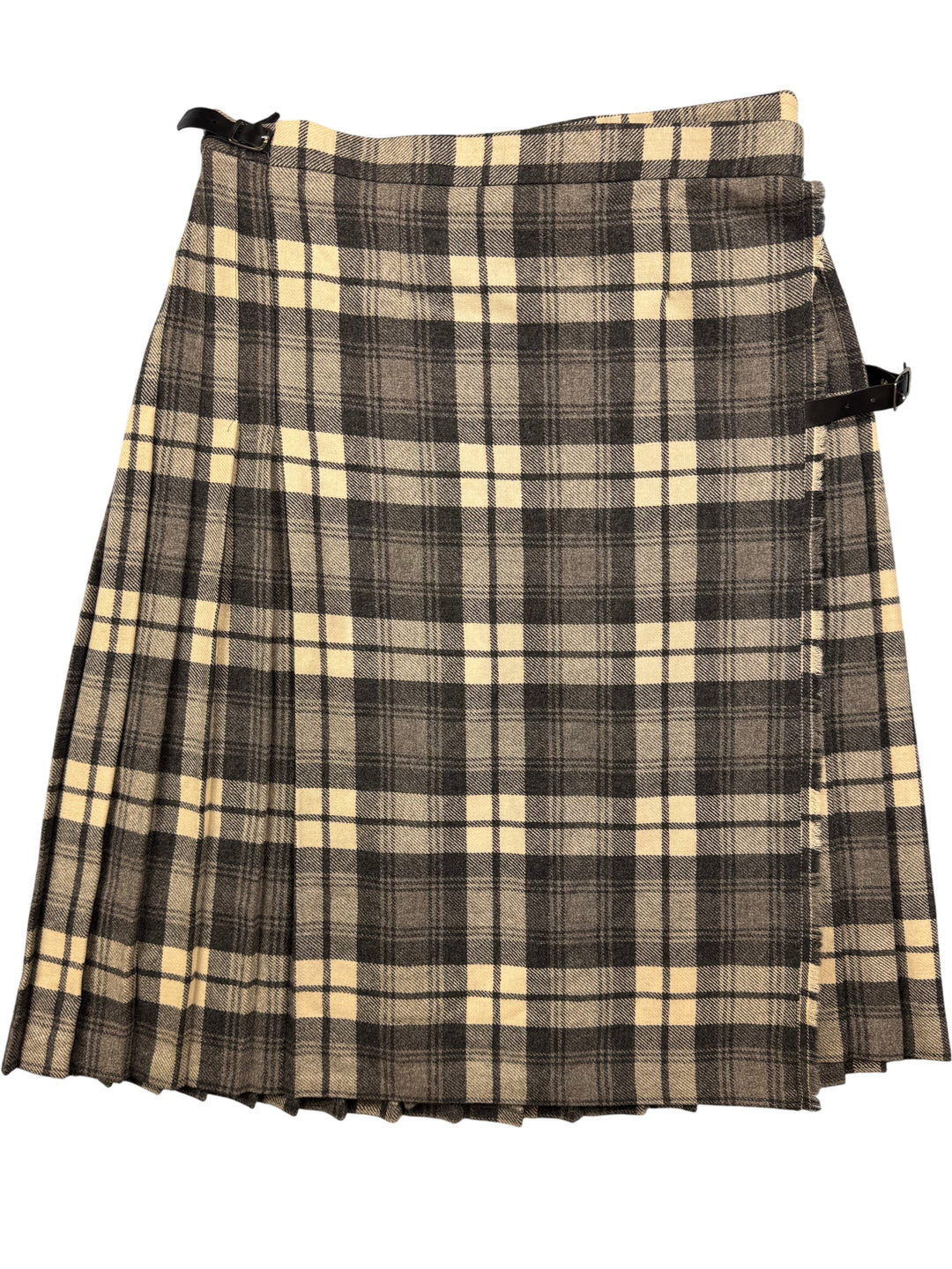 Whiterose Plaid Wool Kilt - L - Think Vintage