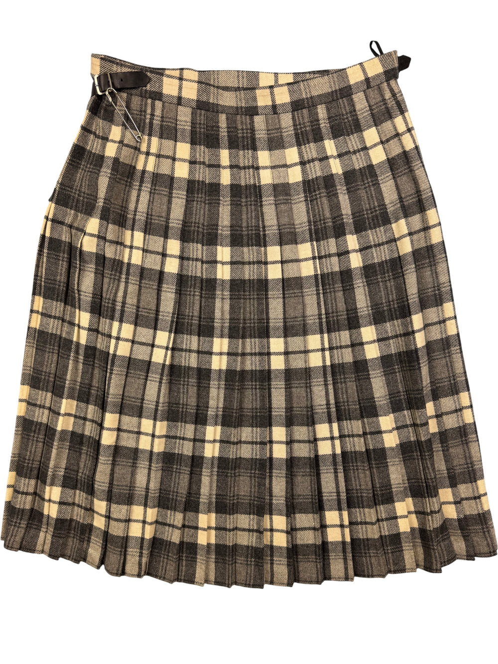 Whiterose Plaid Wool Kilt - L - Think Vintage Online Ltd