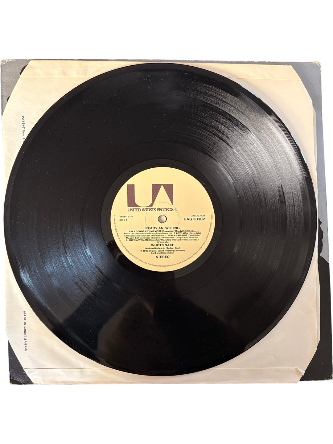 Whitesnake Ready An' Willing LP - Good - Think Vintage ltd