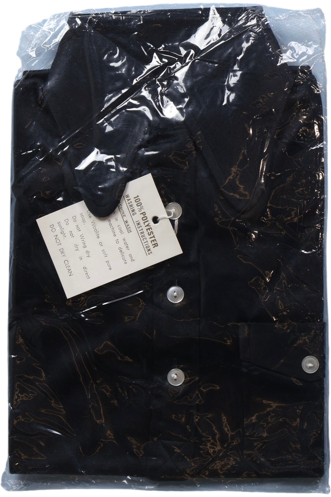 Wholesale Bundle of Vintage Deadstock Black Beagle Collar Button-Up Short Sleeve T-Shirt - Think Vintage ltd
