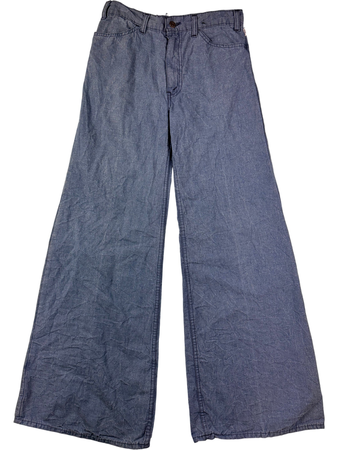 Wide Leg Blue Denim Jeans - S - Think Vintage ltd