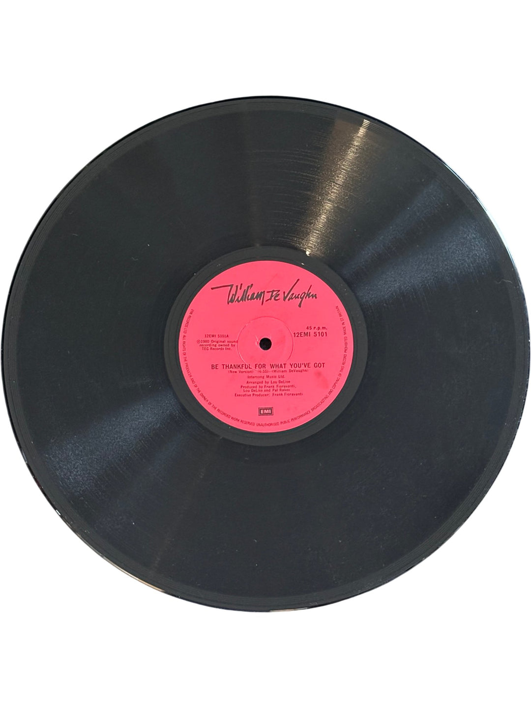 William De Vaughan Vinyl Record - Very Good - Think Vintage ltd