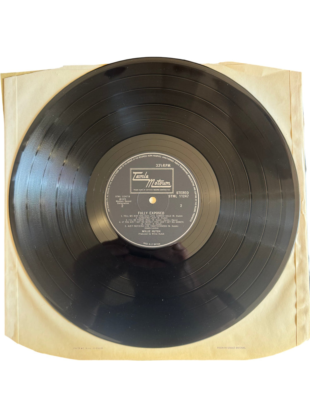 Willie Hutch Fully Exposed Vinyl Record - Very Good - Think Vintage ltd