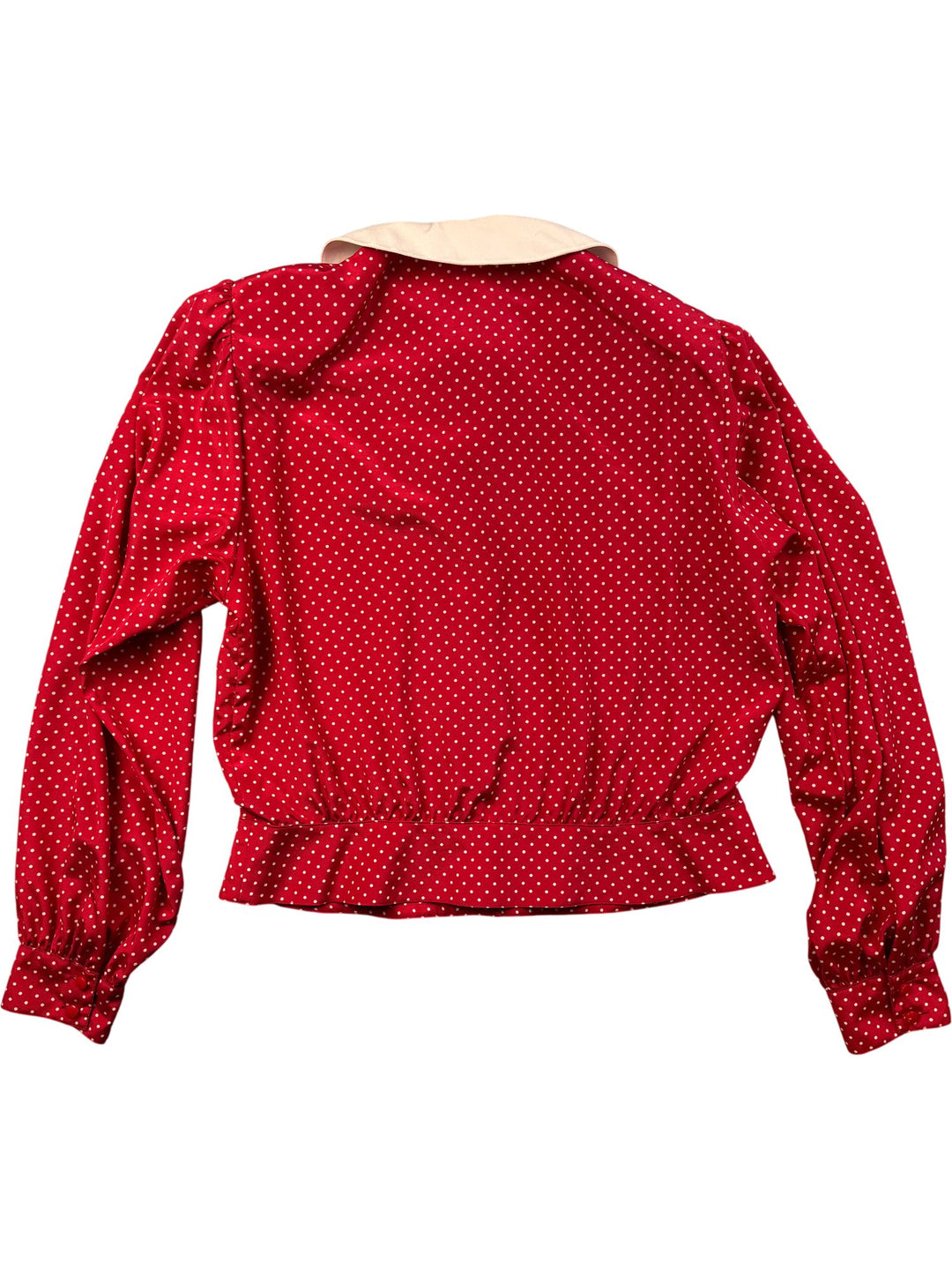 Windsmoor Red Polka Dot Blouse - M