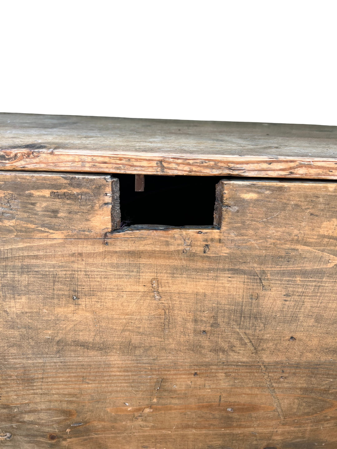 Wooden Storage Hope Chest With Metal Accents - Think Vintage