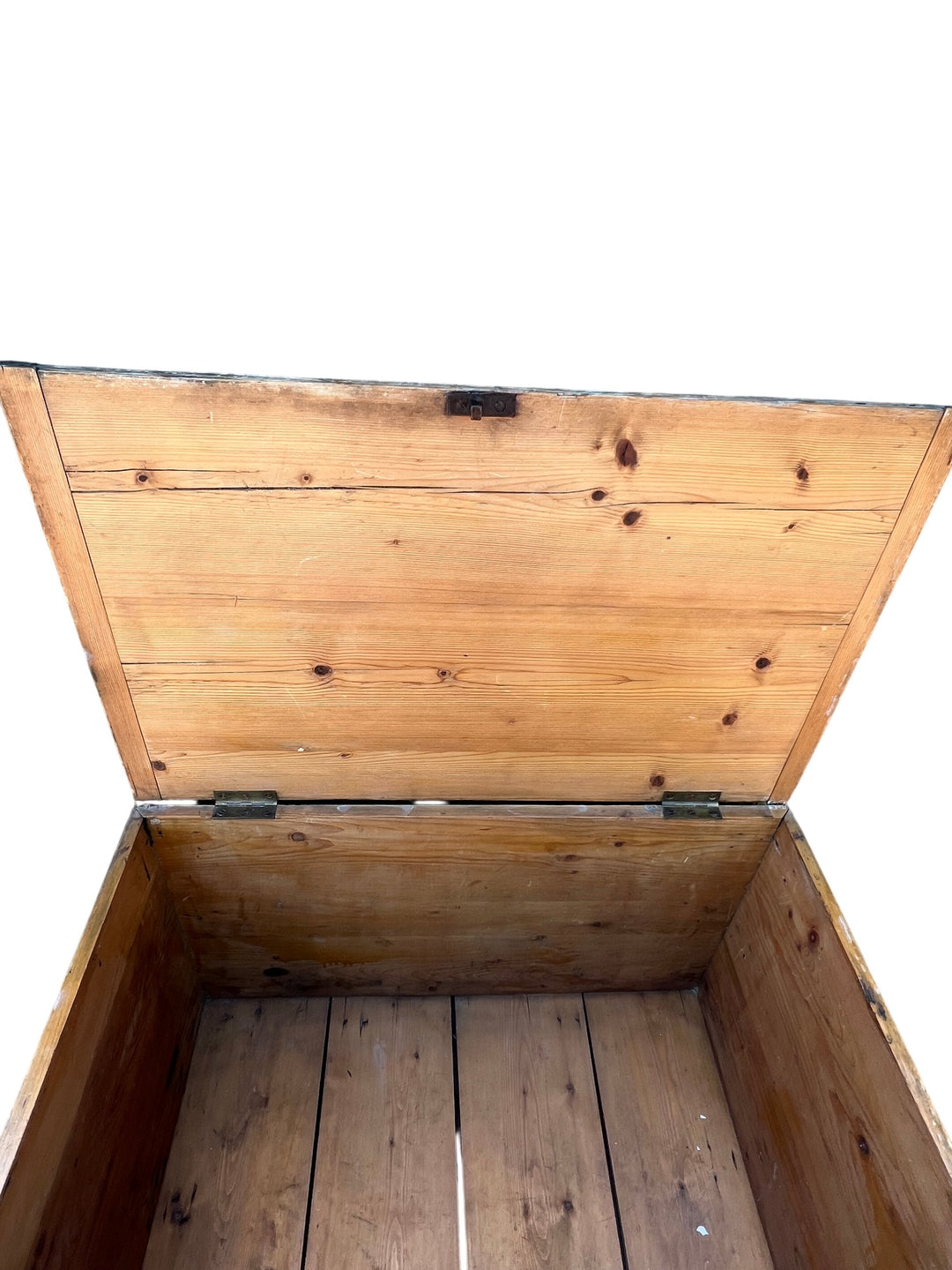 Wooden Storage Hope Chest With Metal Accents - Think Vintage