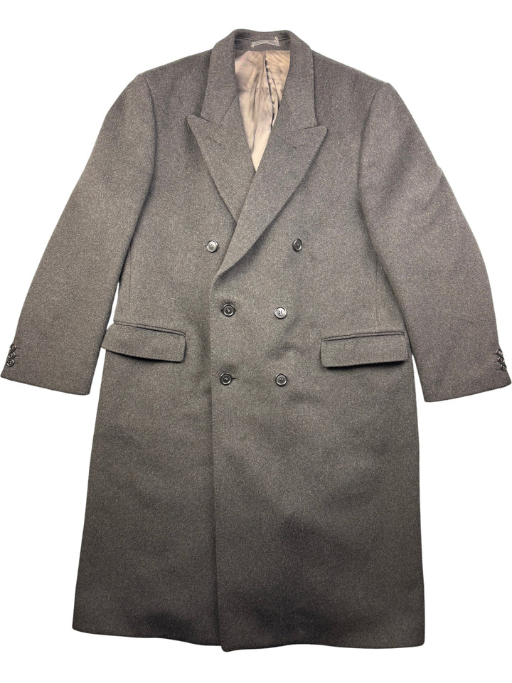 Wool Cashmere Blend Overcoat - XXL - Think Vintage